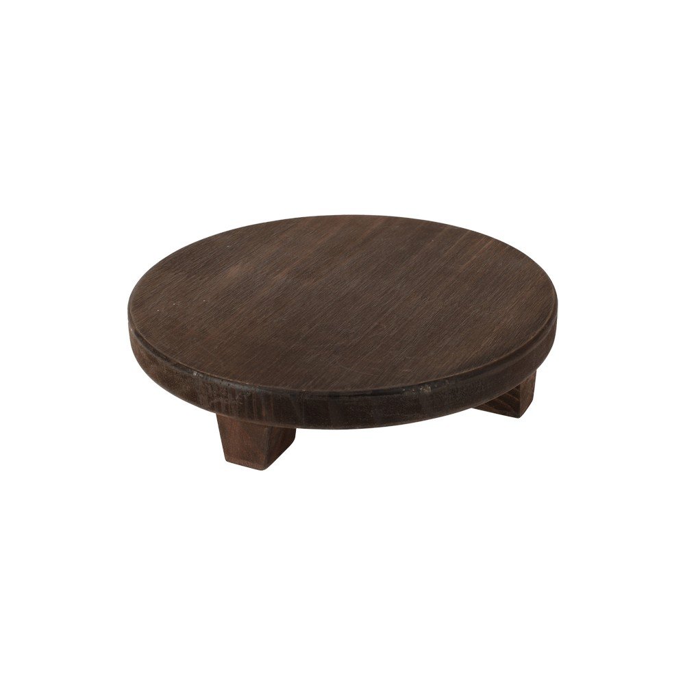 Base de madera para macetas brown