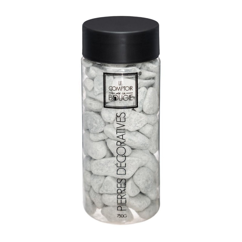 Piedras decorativas en bote 750g gris