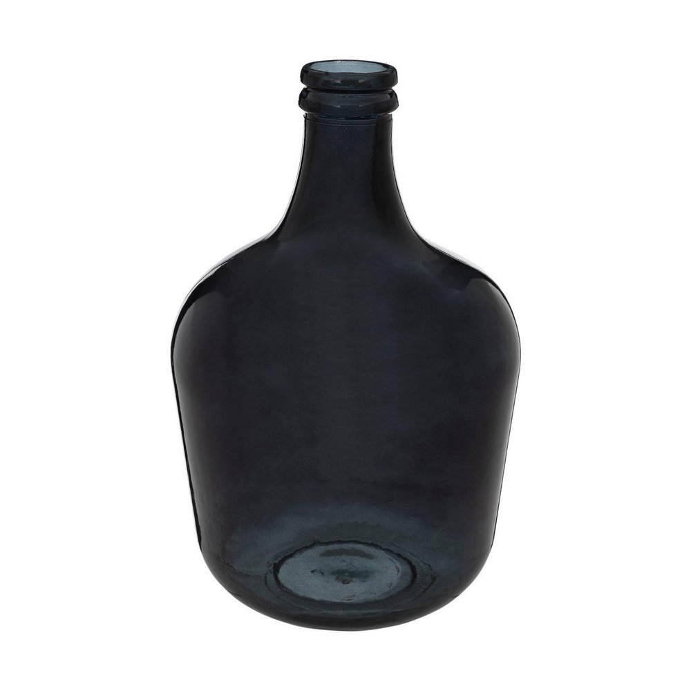 Jarron decorativo de vidrio 42x27cm negro jeanne recy