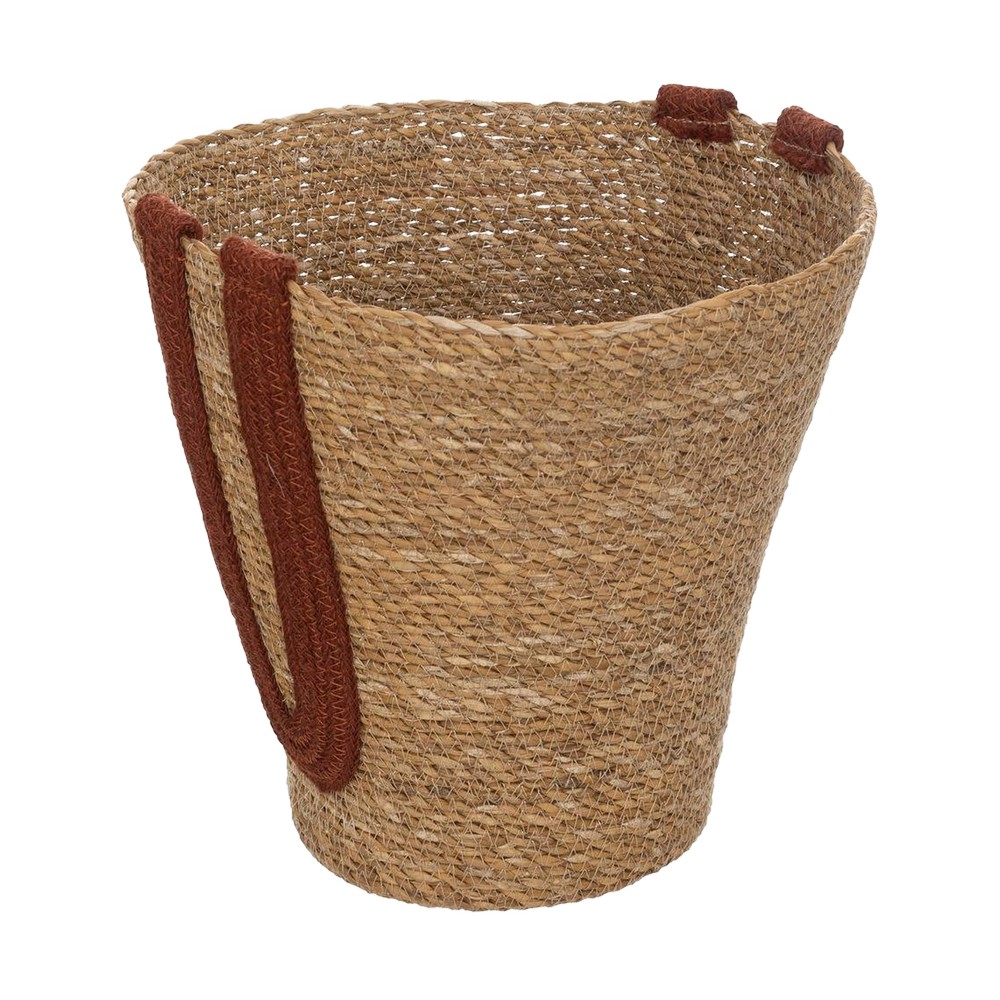 Cesta decorativa de yute 33x16.5 cm beige/cafe olme