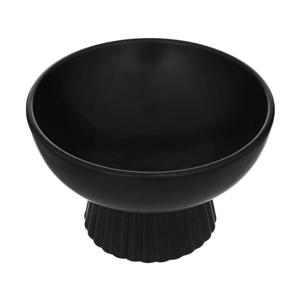 Plato decorativo de dolomita 22x14cm negro chaya