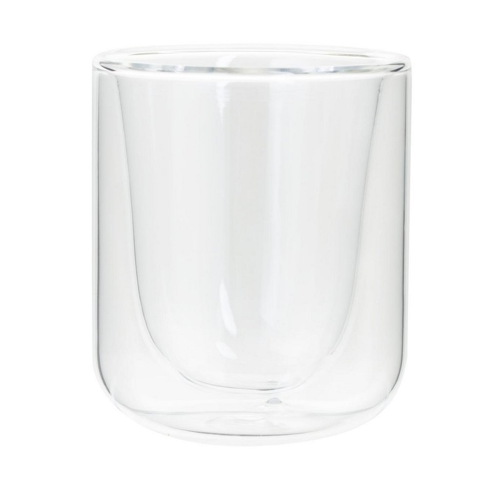 Vaso de vidrio de doble pared 80ml clea 6 pzas