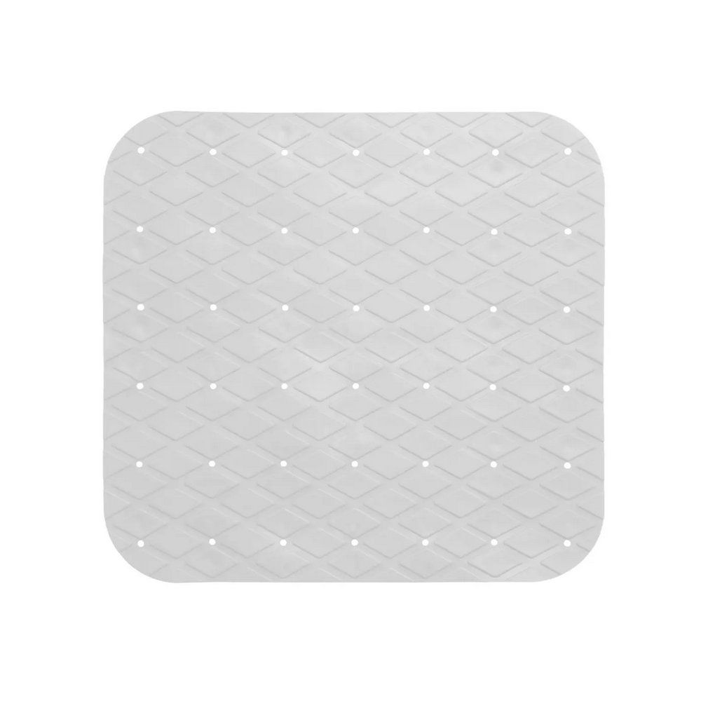 Alfombra para baño de plastico 50x50cm blanco