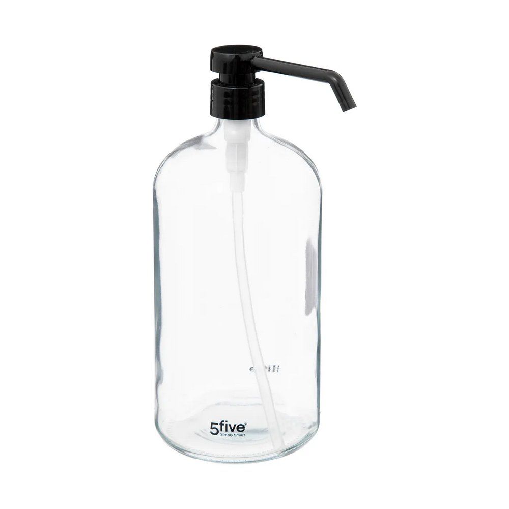 Dispensador para jabon liquido de vidrio 1l transparente