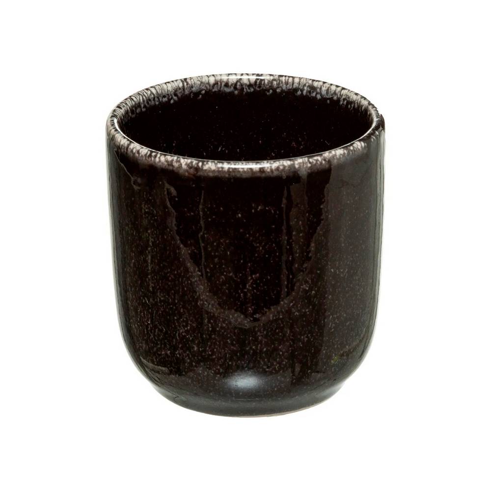 Vaso de ceramica 100ml negro earth inc