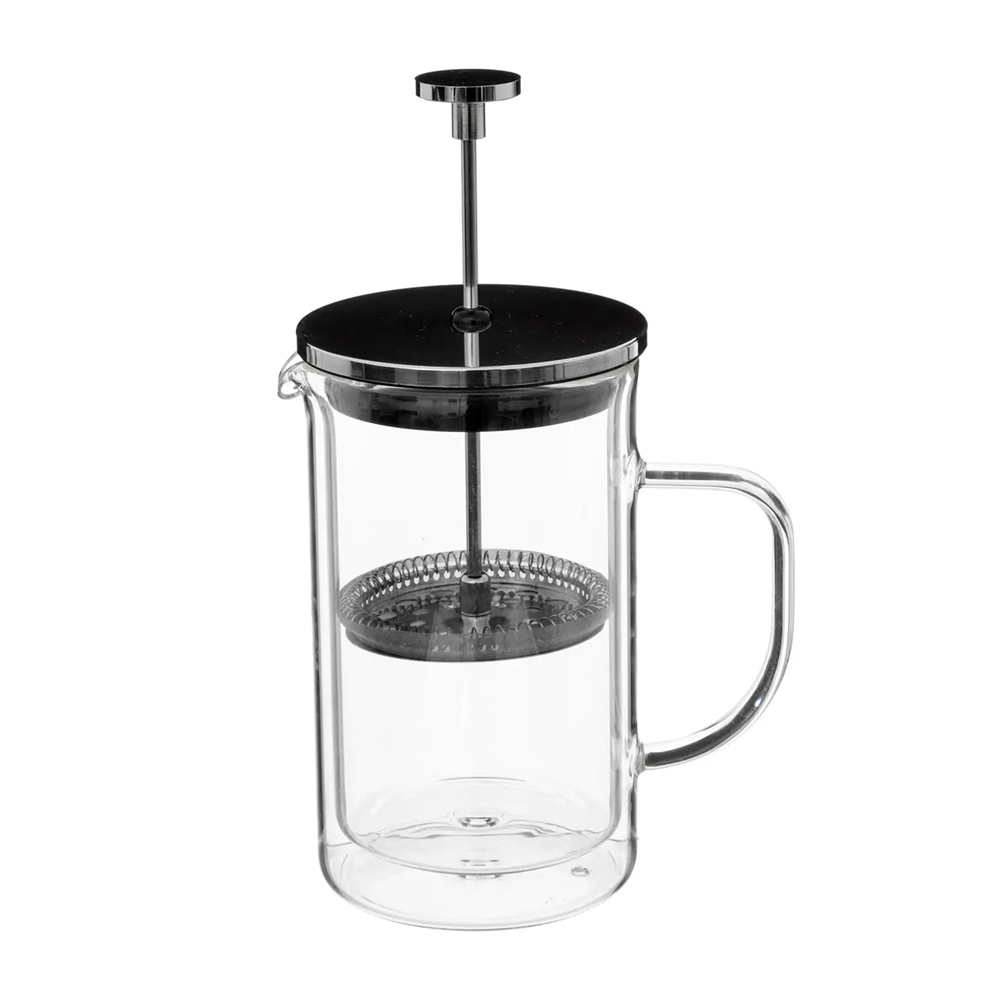 Cafetera de prensa de vidrio 600ml transp precious