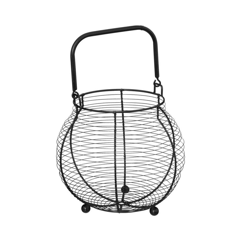 Canasta metálica redonda para huevos de 23 cm