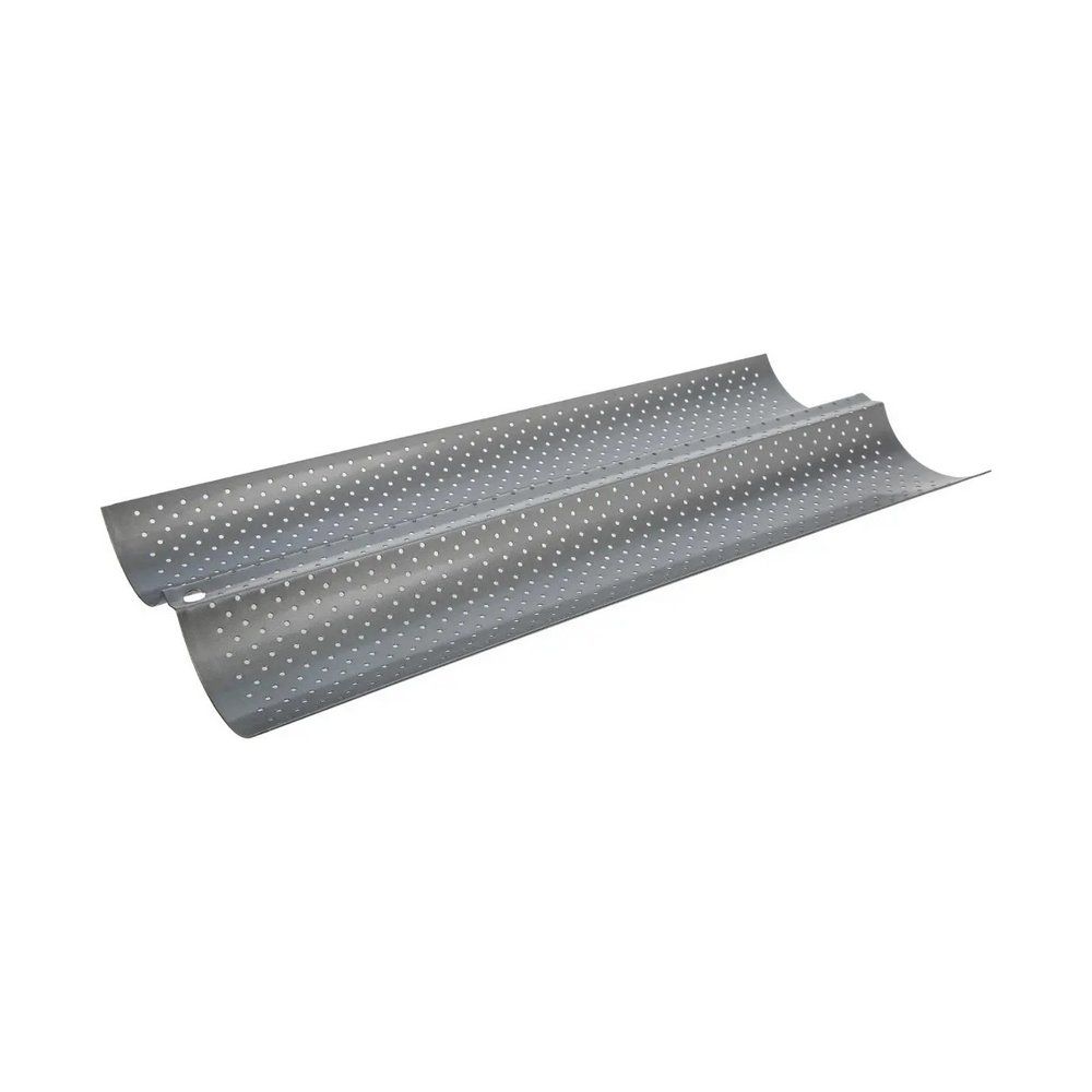Molde metálico para hornear pan baguette 38.2 x 16.2 cm