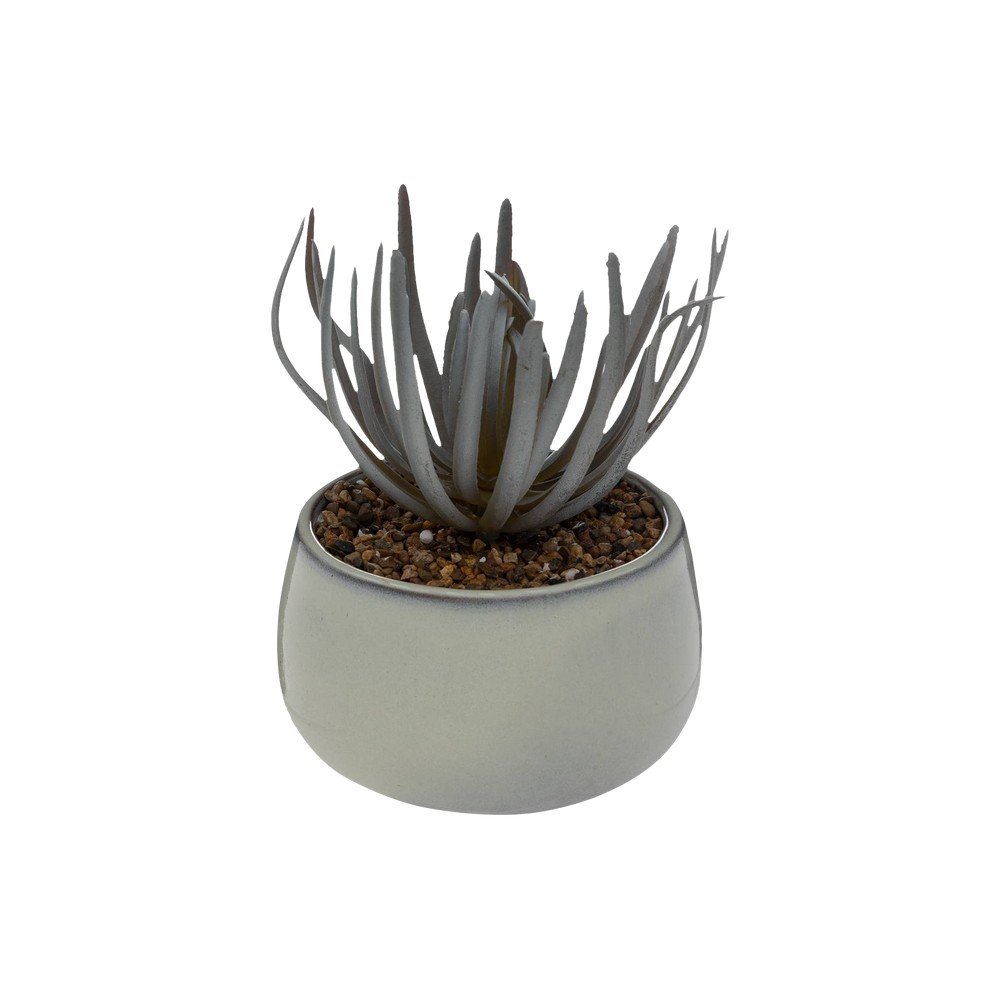 Planta artificial con maceta 18cm gris perla reac caf