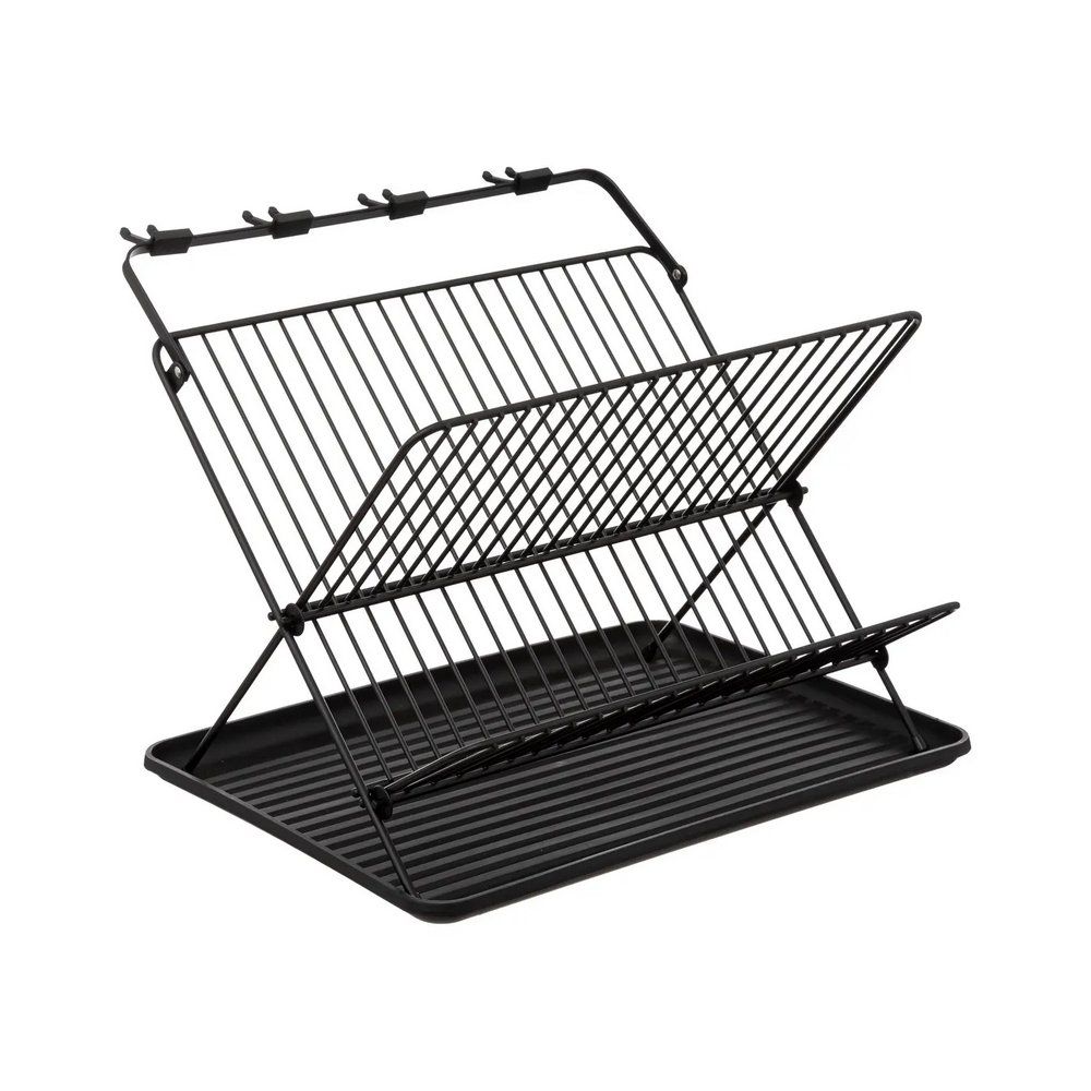 Escurridor para platos metalico plegable 42.5x37.5cm