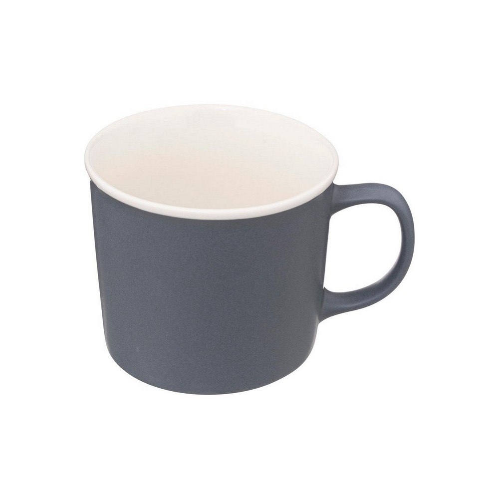 Taza de ceramica 380ml azul gris nature