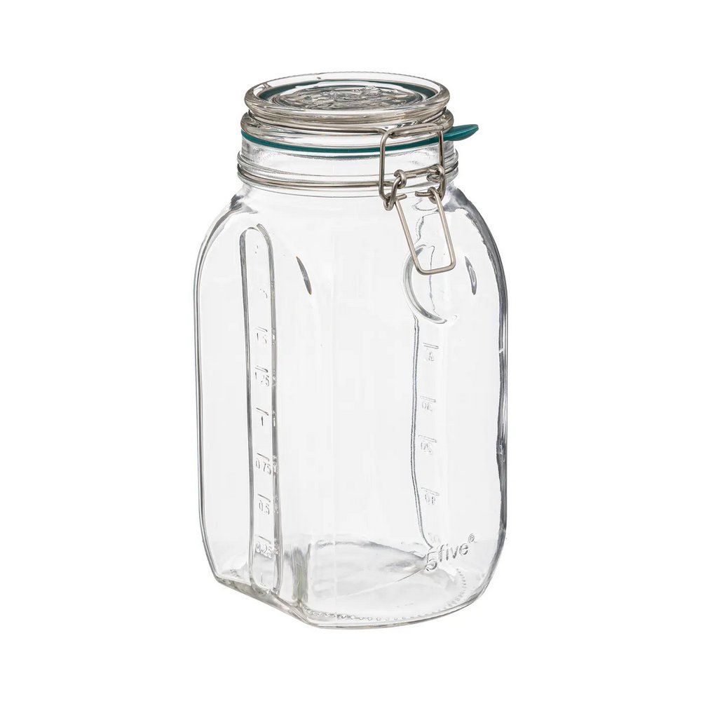 Deposito de vidrio hermetico 2lt transparente