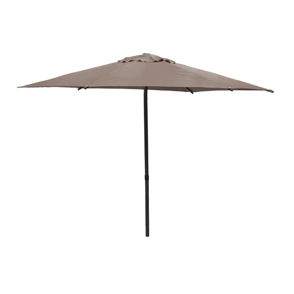Sombrilla hexagonal de acero/poliester 270x270 cm soya taupe