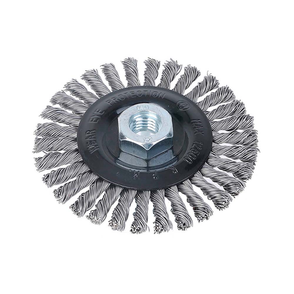 Cepillo de alambre trenzado 4 in m14
