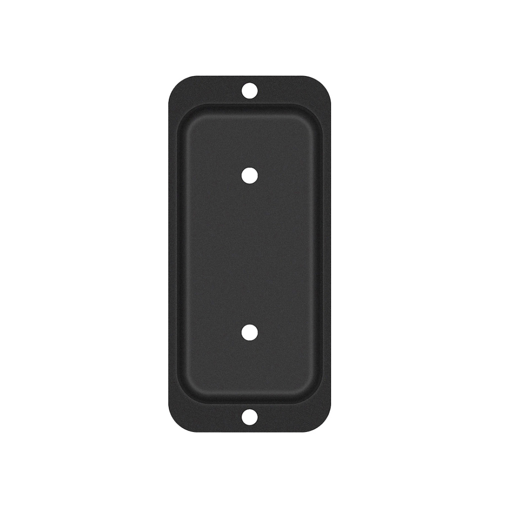 Placa conectora negra de acero 2x4 pulg