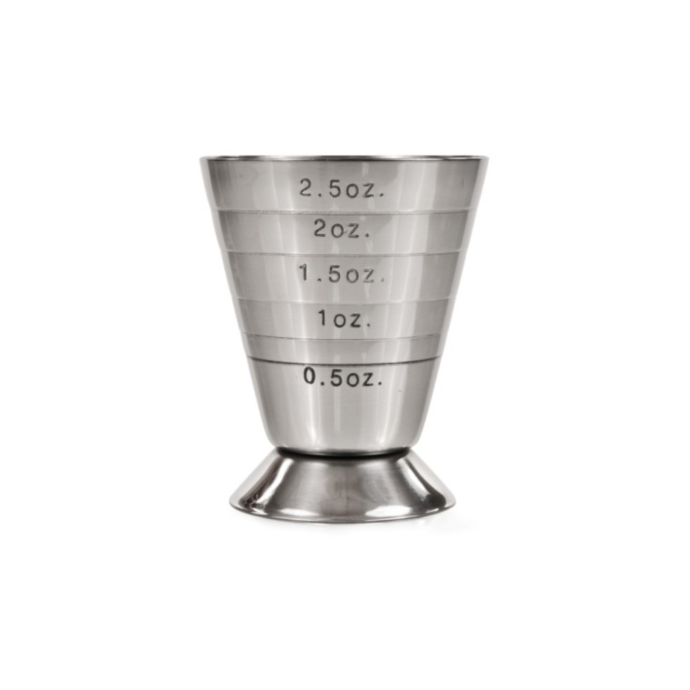 Vaso para medir licor de acero inox 74 ml trio