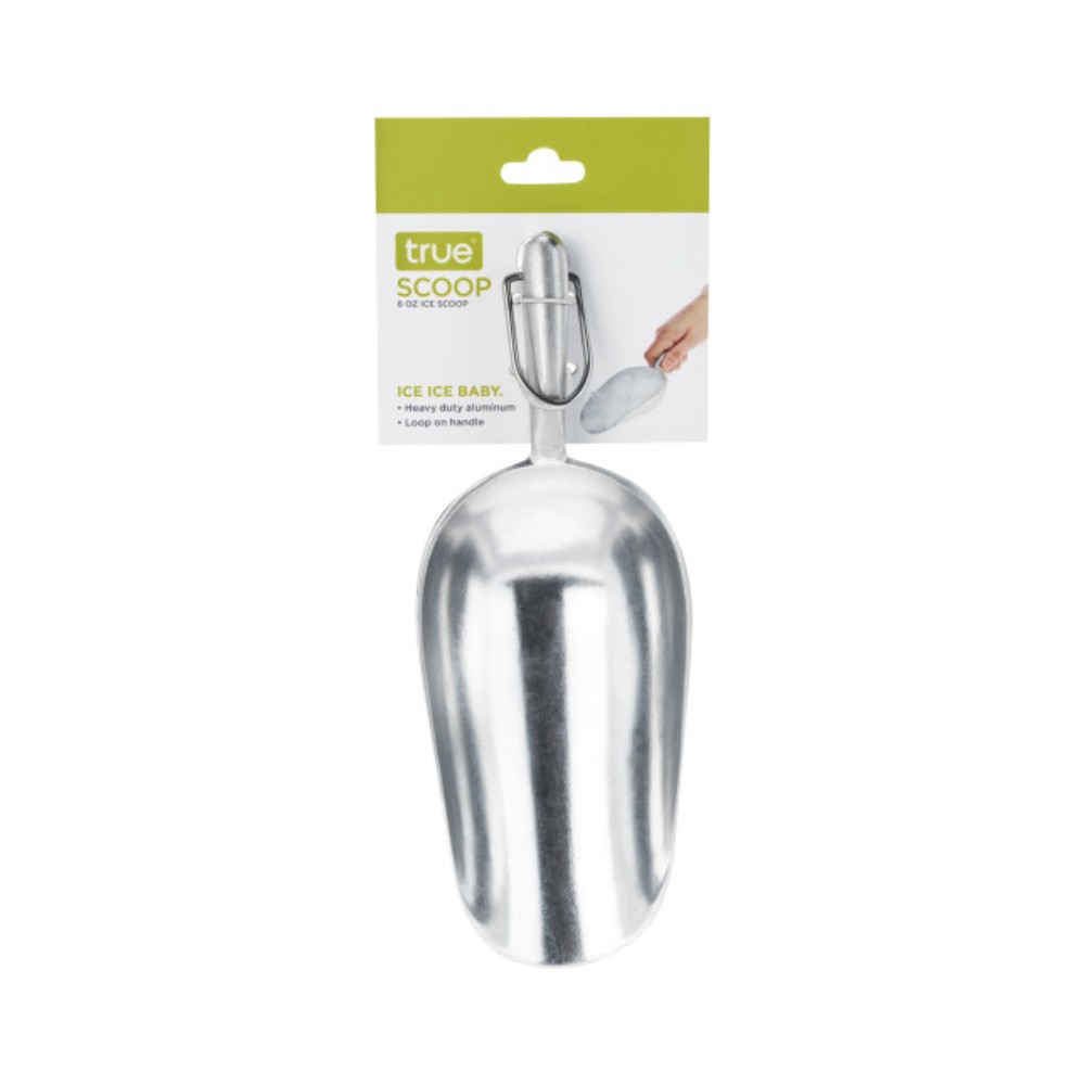 Cuchara para hielo de acero inox 21.6cm plateado