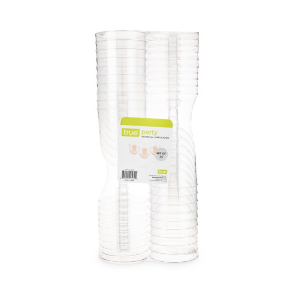 Vaso plastico para vino 177 ml transp party 20 pzas - Vasos plásticos y ...