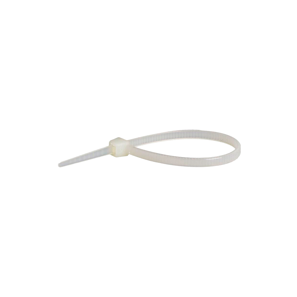 Amarra plastica 4 pulgadas 18 blanco pack 100