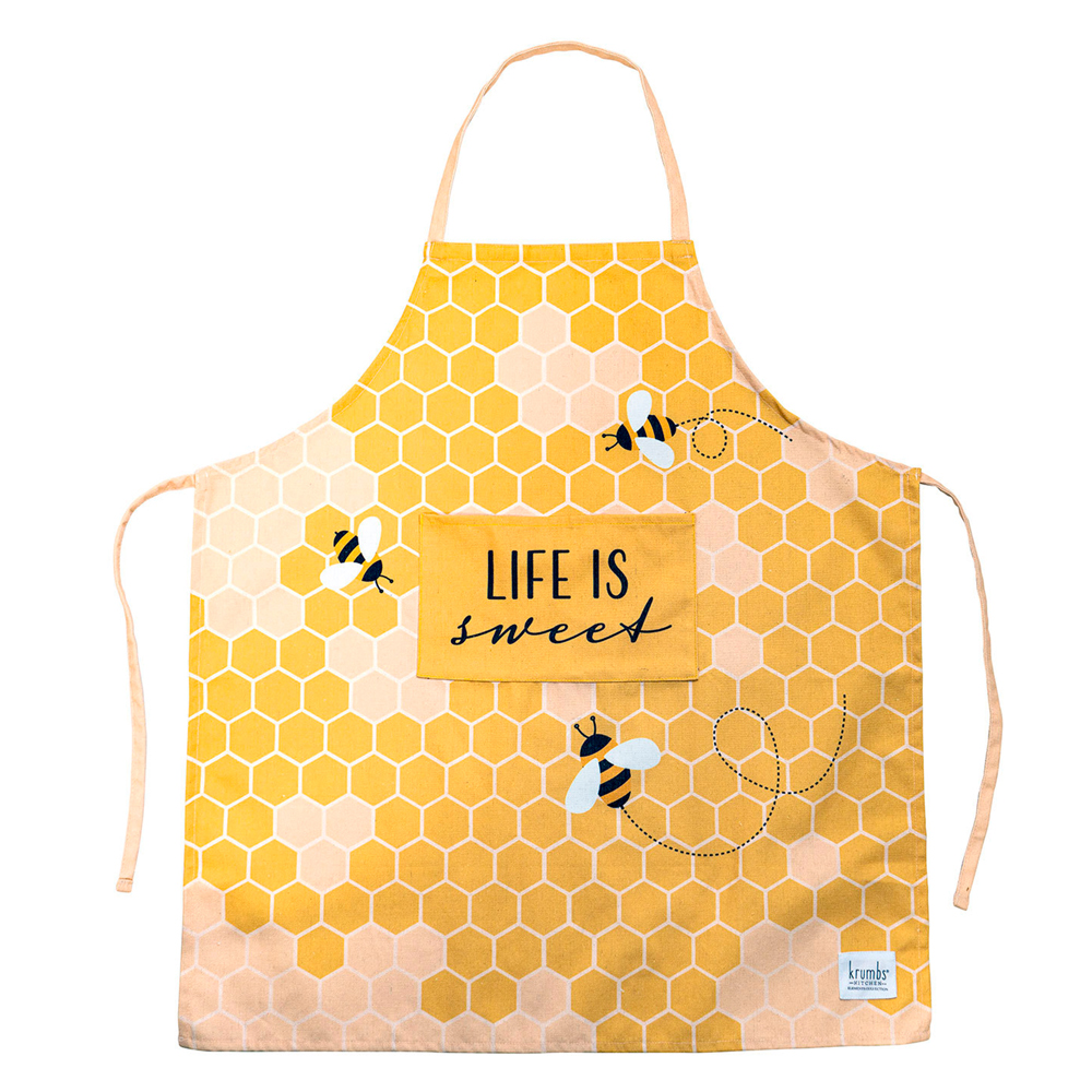 Gabacha de cocina life is sweet con ajuste a la rodilla