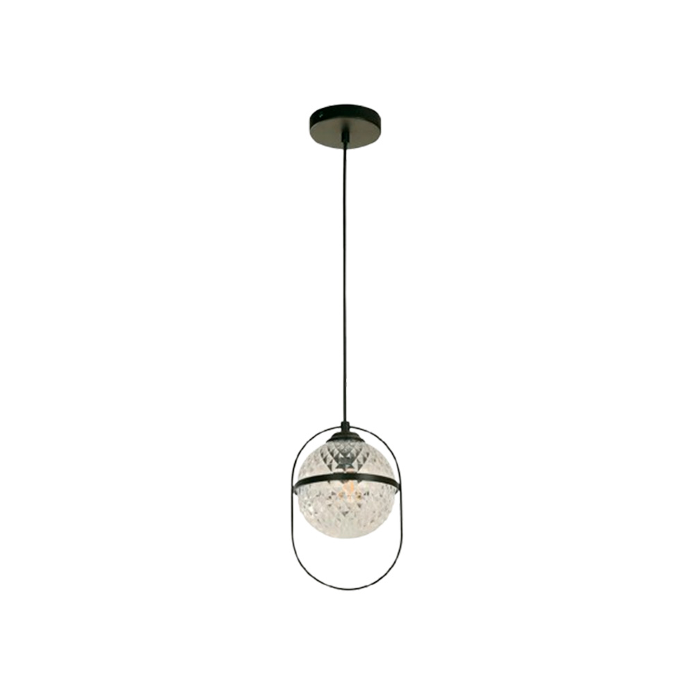 Lampara de techo negro 1l e27 10w