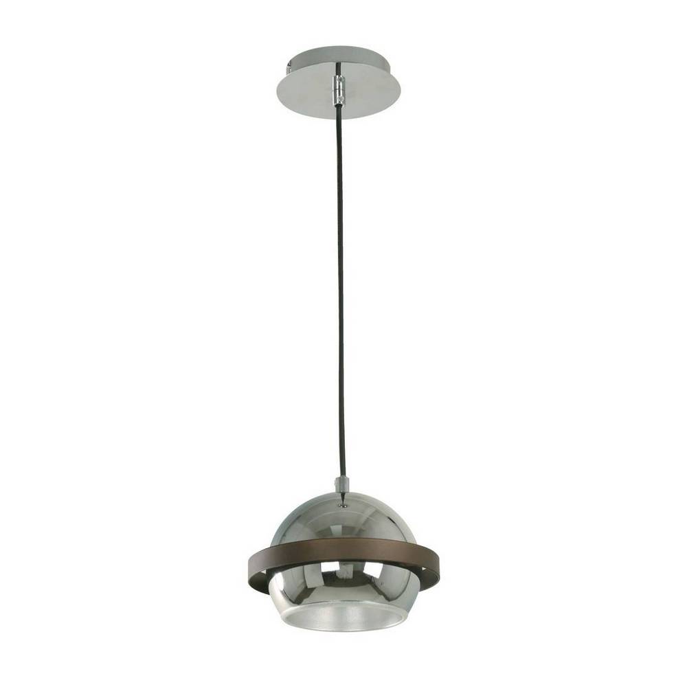 Lampara de techo cromo 1l e27 40w