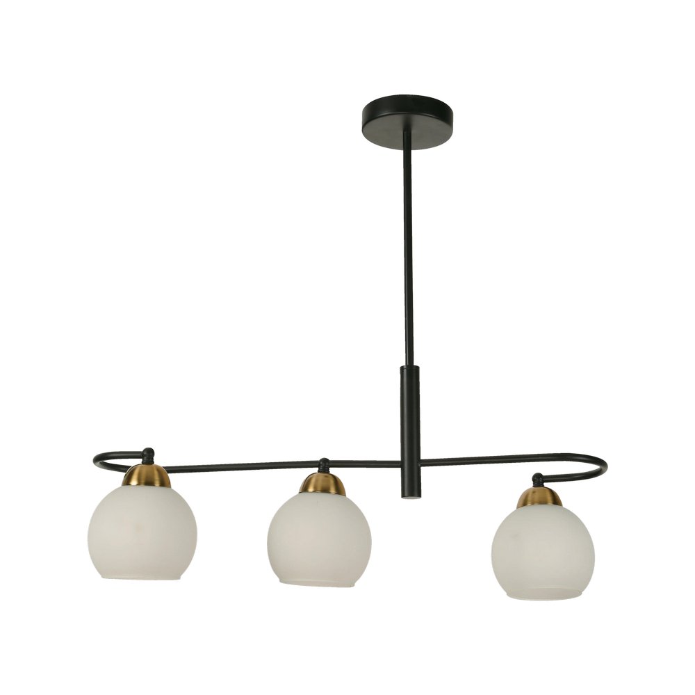 Lampara colgante negro 3l e27 40w