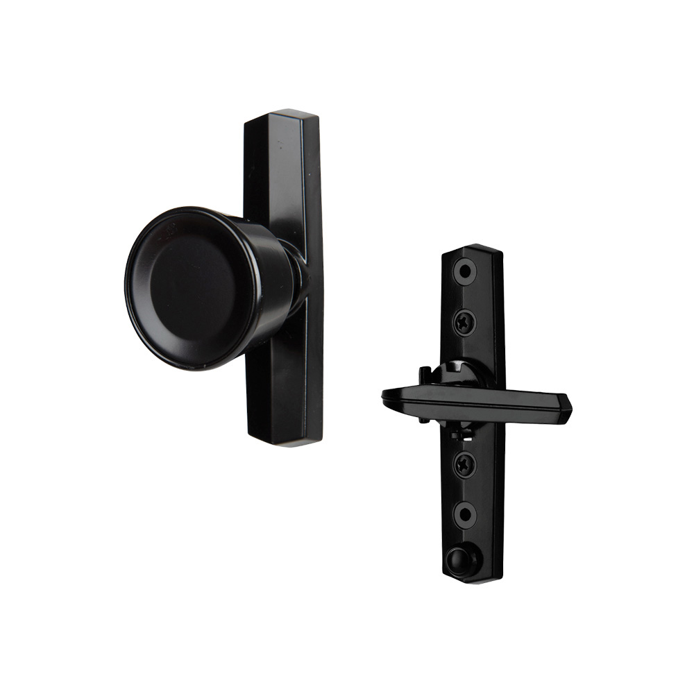 Cerradura para puerta con perilla patio negro