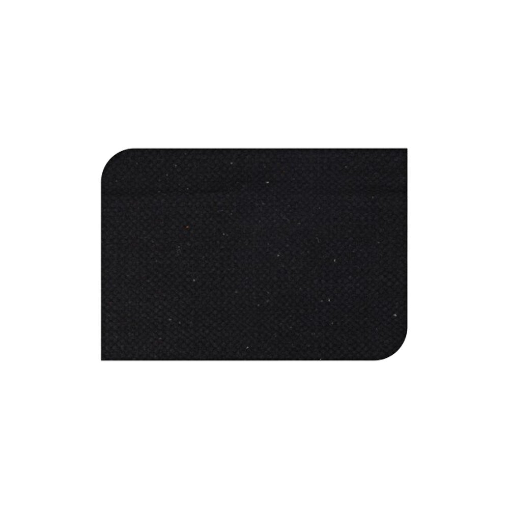 Alfombra decorativa de algodón 90x60 cm negro