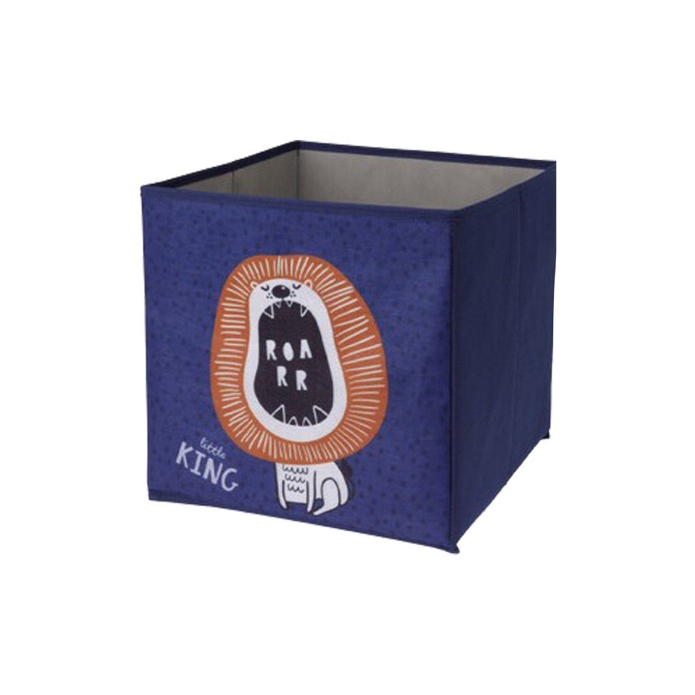 Caja organizadora de tela 30x30x30 cm leon