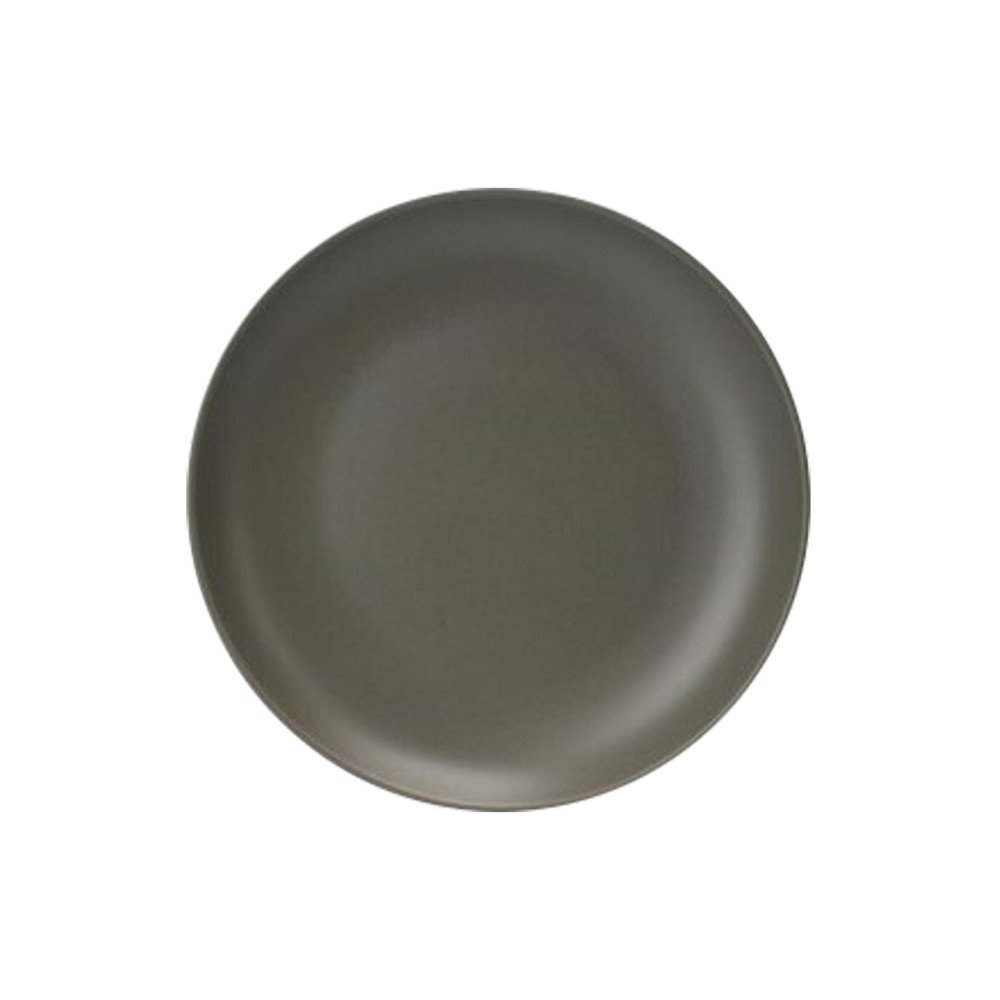 Plato de ceramica redondo 20 cm gris