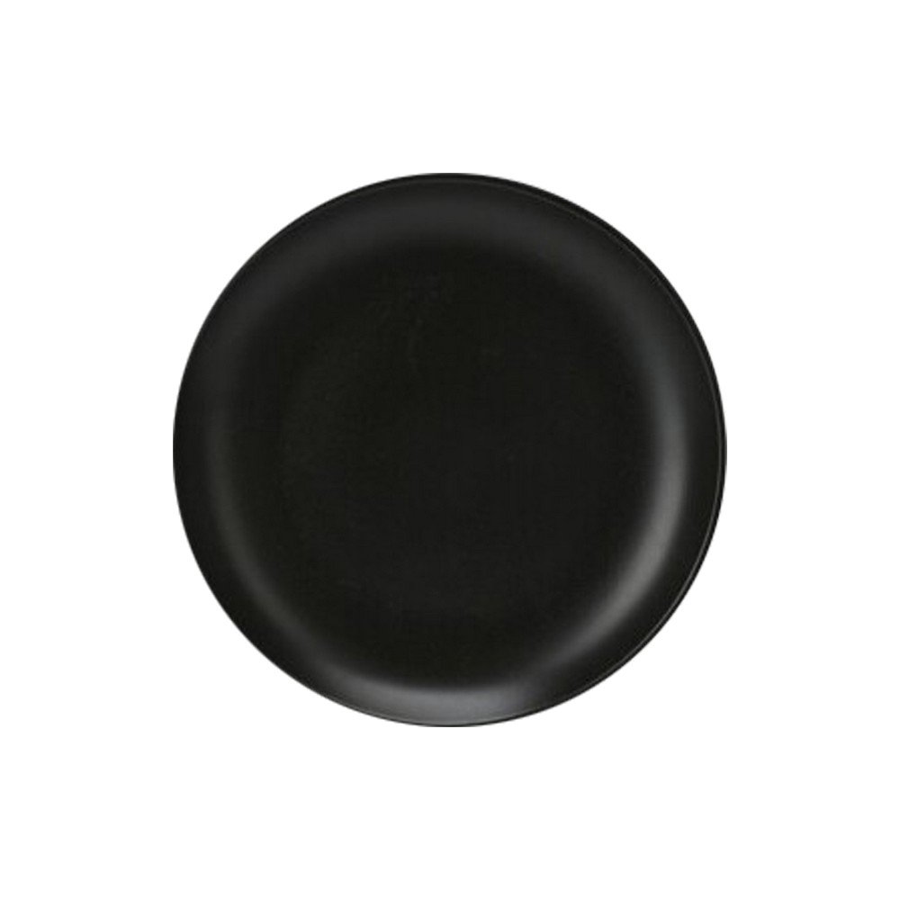 Plato de ceramica redondo 20 cm negro