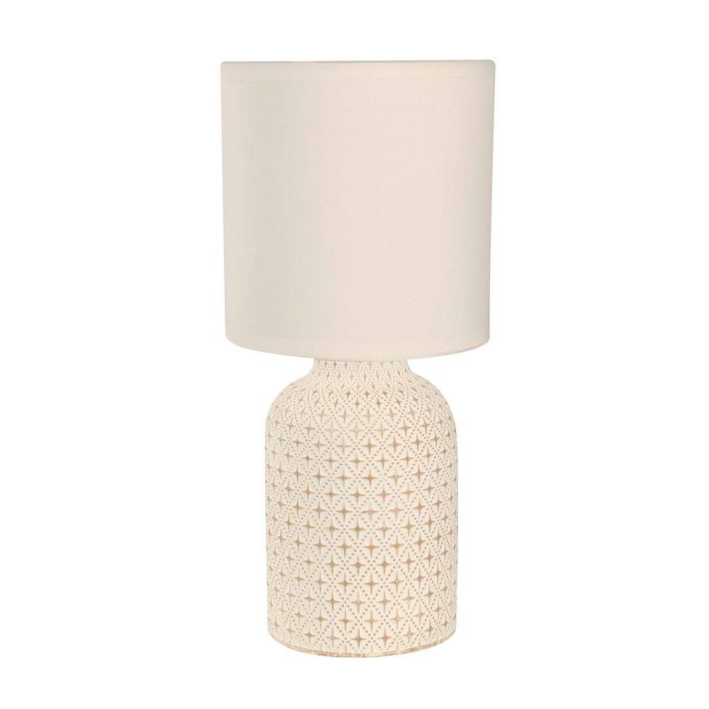 Lampara de mesa blanca 1l e27