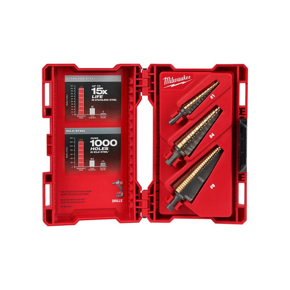 Juego De Broca Escalonada Titanio X 3 Piezas | Cuotas Sin Interés