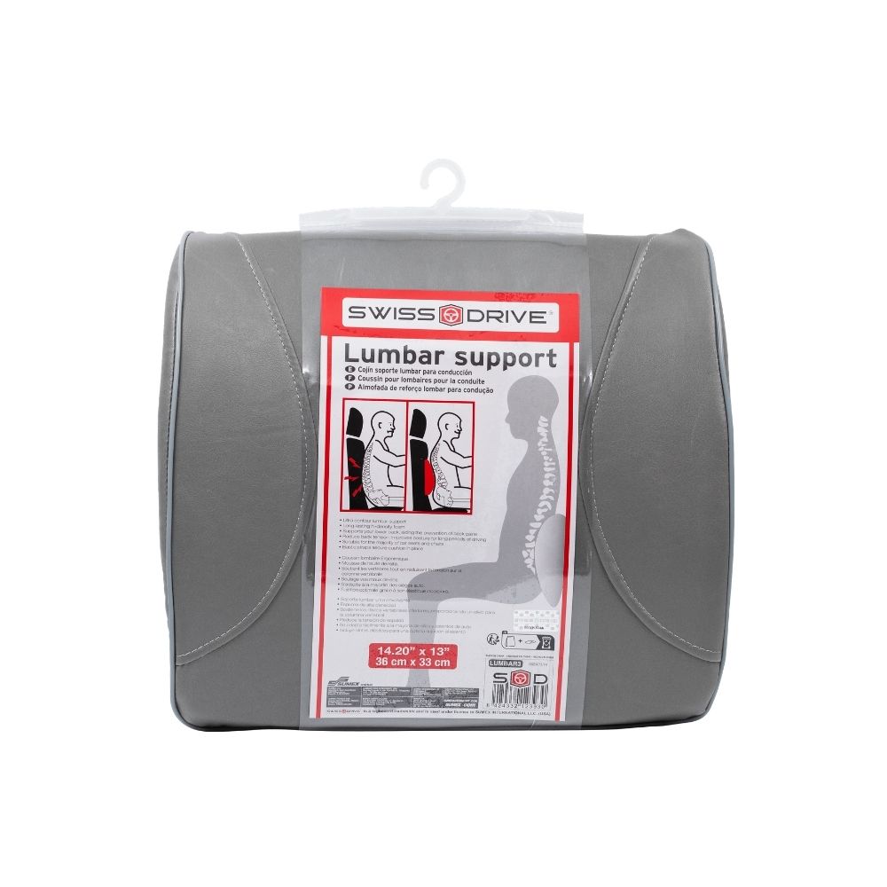 Cojin de soporte lumbar gris