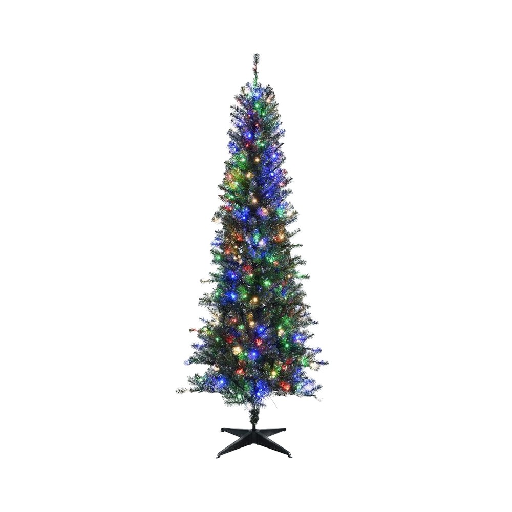 Arbol navideño con luces led cambiantes 250l 2.1 m