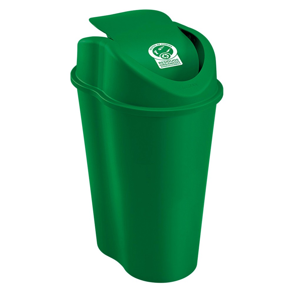 Papelera 25 l verde organico aprovechable