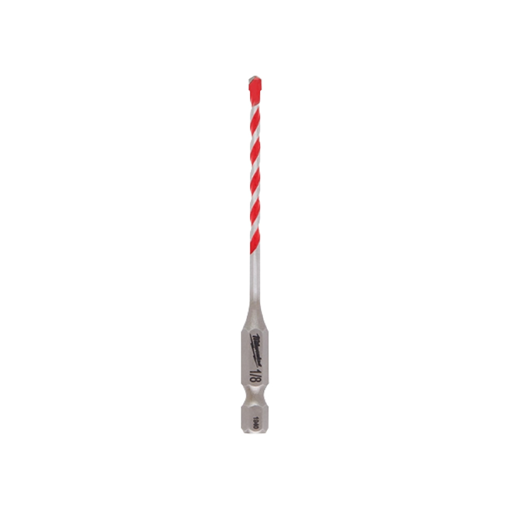 Broca de carburo para taladro percutor 3/16x4x6 pulgadas
