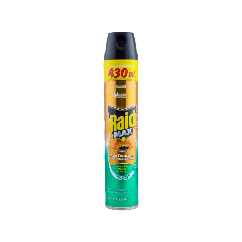 Insecticida raid max eucalipto 430ml