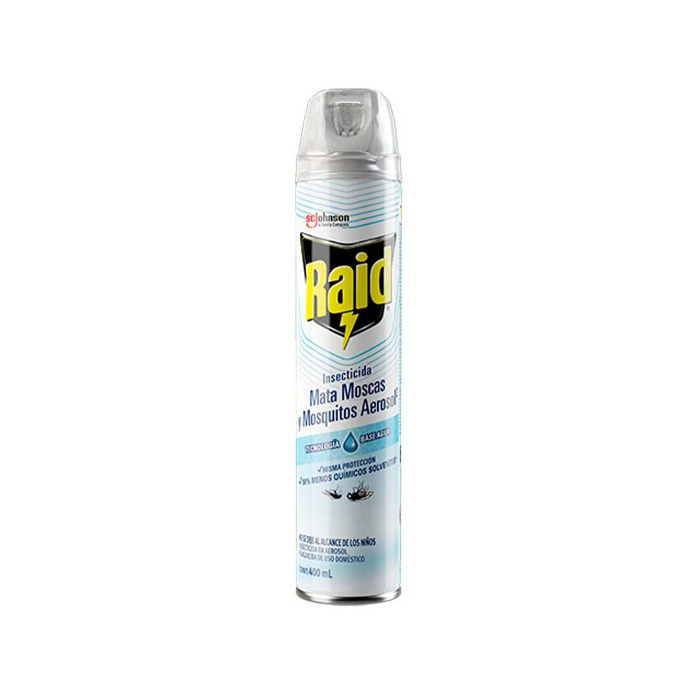 Insecticida raid base de agua safe 400ml