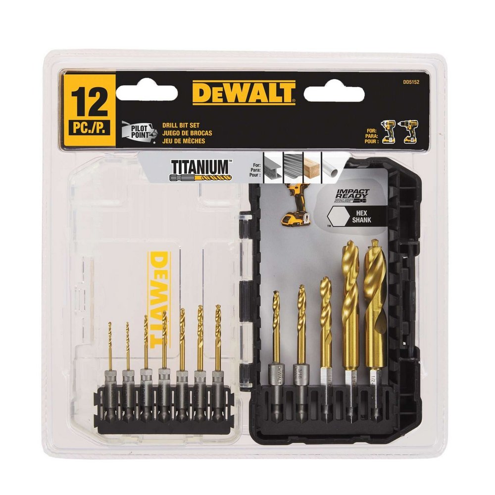 Broca de titanio set de 12 unidades