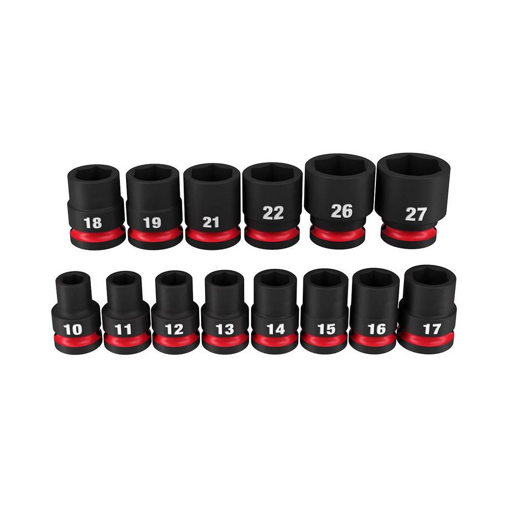 Cubo de impacto 1/2 pulg (13 mm) 10-27 mm 14 piezas