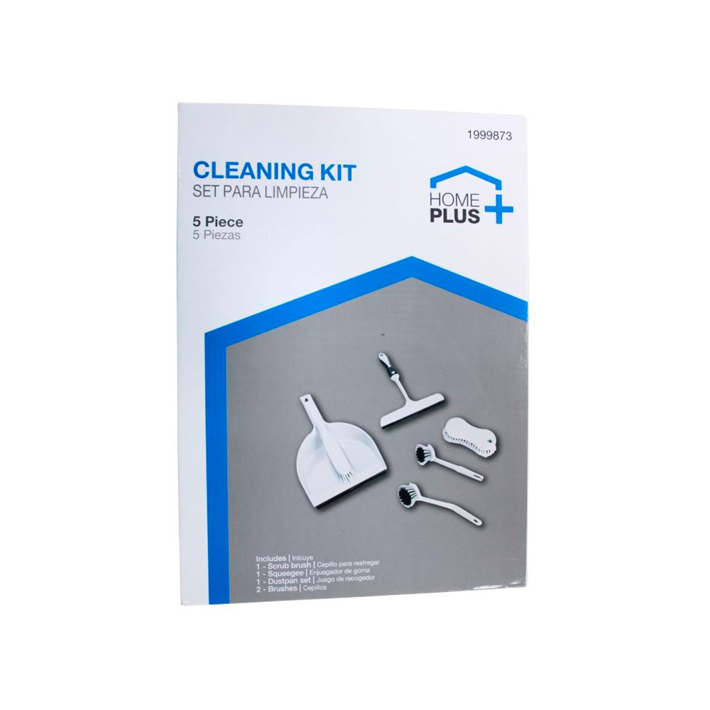 Set de implementos para limpieza plastico 5 piezas