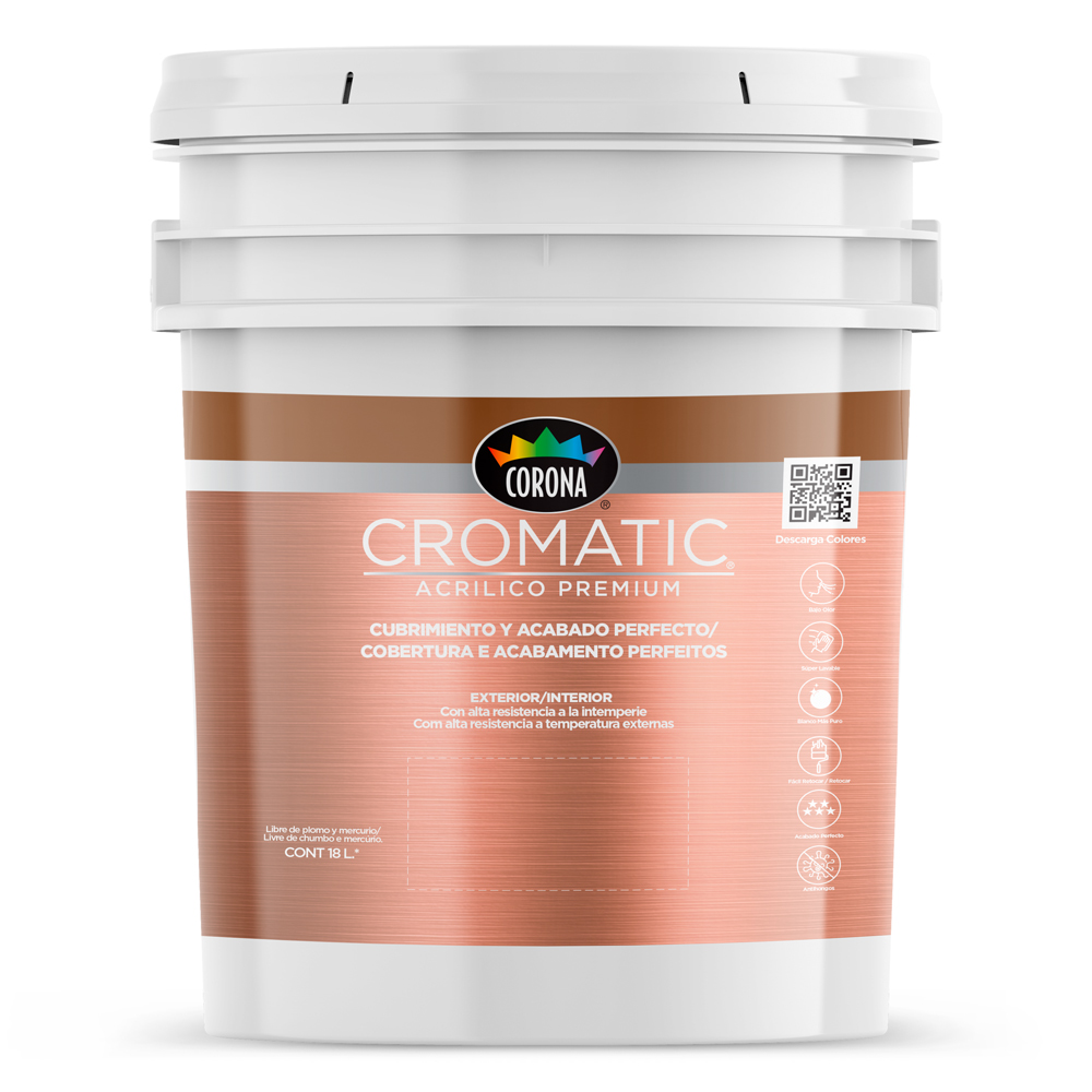 Pintura cromatic latex azul tropical cub