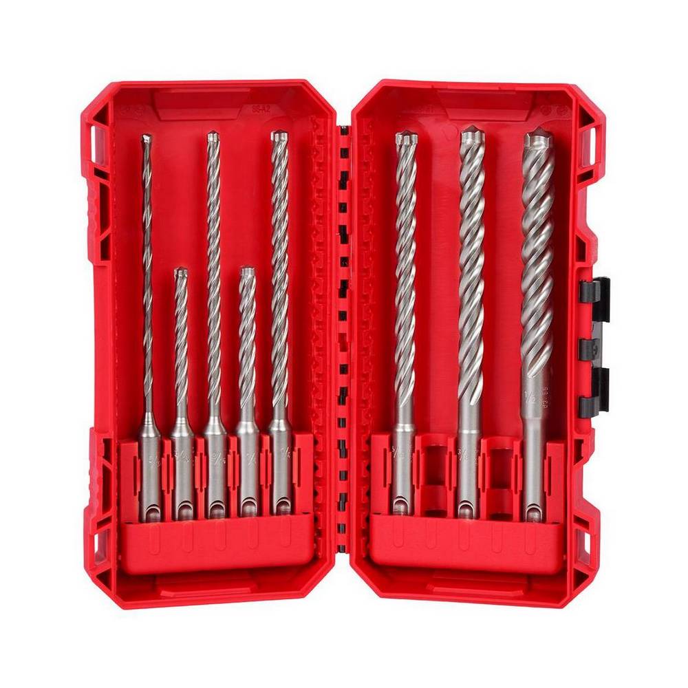 Broca para concreto 5-32-1-2 pulg (4-13 mm) sds plus 8 piezas