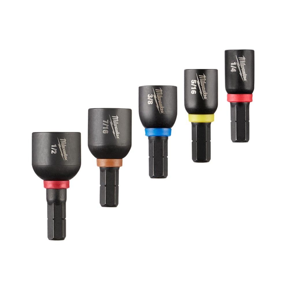Kit adaptador magnetico 1-2-7/16 pulg (13-11 mm) 5 piezas