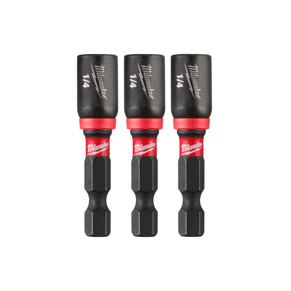 Adaptador magnetico para brocas 1/4x1-7/8 pulg (6x47 mm) 3 piezas