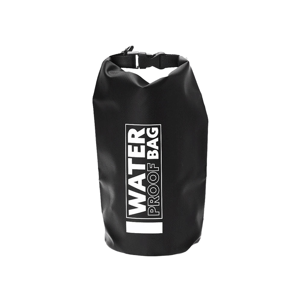 Bolso deportivo contra agua negro 2 litros