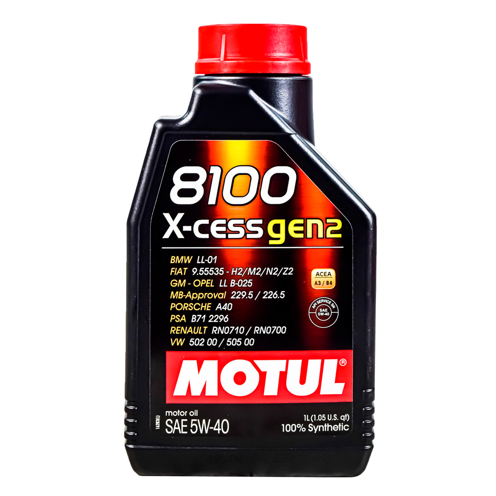 Aceite para motor gasolina diésel 5w40 xcess gen2 1 l