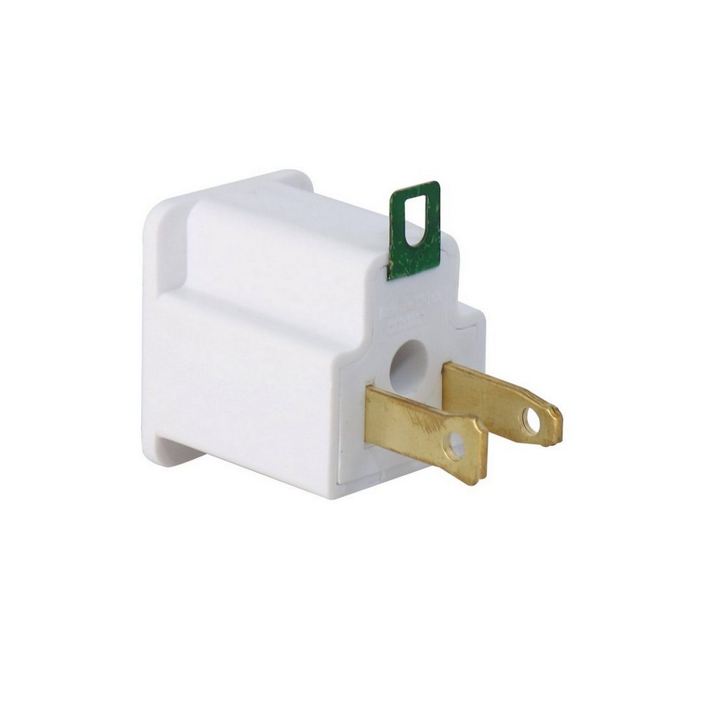 Toma adaptador polarizado sencillo blanco
